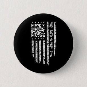 Grappig QR President Trump Dance Code Ronde Button 5,7 Cm