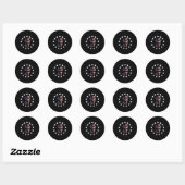 Grappig QR President Trump Dance Code Ronde Sticker (Vel)