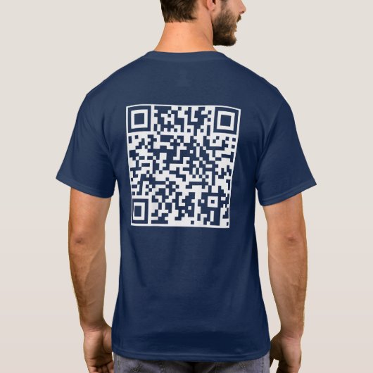 Grappig QR President Trump Dance Code T-shirt (Achterkant)