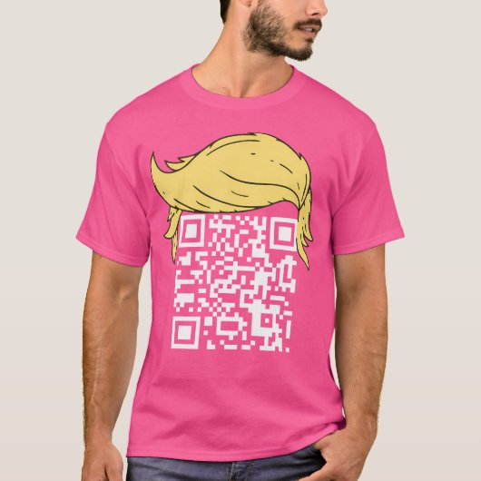 Grappig QR President Trump Dance Code T-shirt (Voorkant)