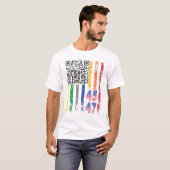Grappig QR President Trump Dance Code T-shirt (Voorkant volledig)