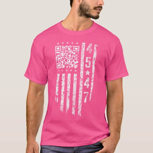 Grappig QR President Trump Dance Code T-shirt (Voorkant)