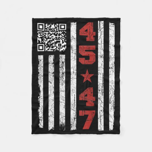 Grappig Qr President Trump Dance Code Trump 4547 ( Fleece Deken (Voorkant)
