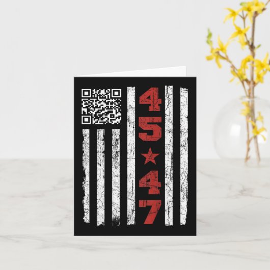 Grappig Qr President Trump Dance Code Trump 4547 ( Kaart (Gele Bloem)