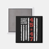 Grappig Qr President Trump Dance Code Trump 4547 ( Magneet (Voorkant / Achterkant)