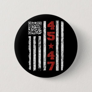 Grappig Qr President Trump Dance Code Trump 4547 ( Ronde Button 5,7 Cm
