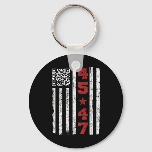 Grappig Qr President Trump Dance Code Trump 4547 ( Sleutelhanger (Voorkant)
