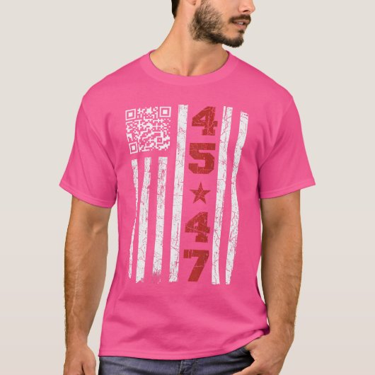 Grappig QR President Trump Dance Code Trump 4547 ( T-shirt (Voorkant)