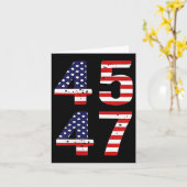 Grappig QR President Trump Dance Code Trump 45_47 Kaart (Gele Bloem)