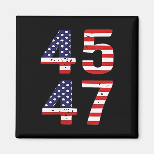 Grappig QR President Trump Dance Code Trump 45_47 Magneet (Voorkant)