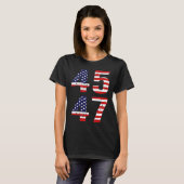 Grappig QR President Trump Dance Code Trump 45_47 T-shirt (Voorkant volledig)