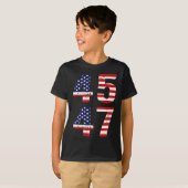 Grappig QR President Trump Dance Code Trump 45_47 T-shirt (Voorkant volledig)