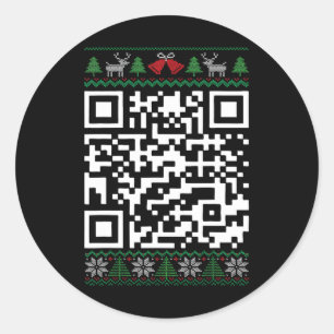 Grappig QR President Trump Dancing Code Lelijk Chr Ronde Sticker