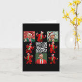 Grappig QR President Trump Kerst Dansdans M Kaart (Gele Bloem)