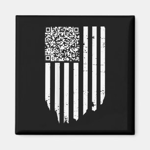 Grappig QR Scan Code President Trump 4547 Trump Da Magneet