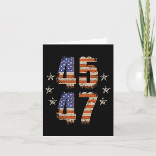 Grappig QR Trump 45 47 Trump Dancing Code Pocket Kaart (Voorkant)
