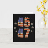 Grappig QR Trump 45 47 Trump Dancing Code Pocket Kaart (Gele Bloem)
