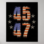 Grappig QR Trump 45 47 Trump Dancing Code Pocket Poster (Voorkant)