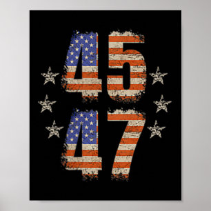 Grappig QR Trump 45 47 Trump Dancing Code Pocket Poster