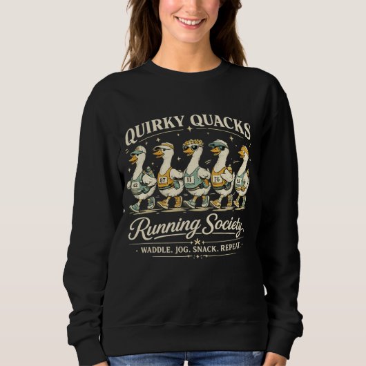 Grappig Quacks Hardloopvereniging Fun T-Shirt voor (Voorkant)