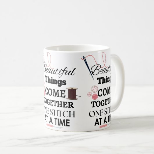 Grappig Quilting - Grappig crafting liefhebber ste Koffiemok (Voorkant rechts)