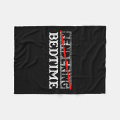 Grappig Quote Bedtijd Graphic Gift Fleece Deken (Voorkant (Horizontaal))
