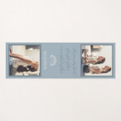 Grappig Quote Blauwe Foto Yoga Mat (Voorkant (horizontaal))