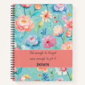 Grappig Quote Notitieboek en Schattige Bloemenjour (Voorkant)