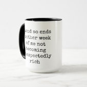 Grappig, Quote, Tekst, Koffie Mok (Voorkant links)