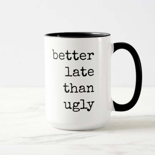 Grappig, Quote, Tekst, Koffie Mok (Rechts)