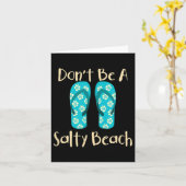 Grappig Quote Zomervakantie Vakantie Mode Strand S Kaart (Gele Bloem)