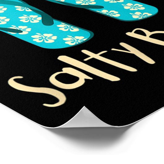 Grappig Quote Zomervakantie Vakantie Mode Strand S Poster (Hoek)