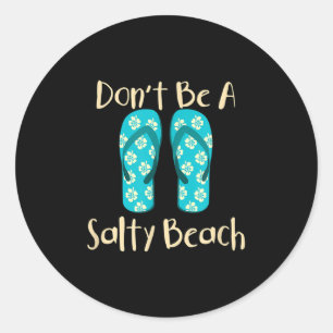 Grappig Quote Zomervakantie Vakantie Mode Strand S Ronde Sticker