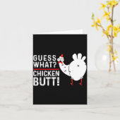 Grappig Raad eens_ Kippenkont! Grafisch ontwerp Kaart (Gele Bloem)