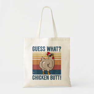 Grappig, raad eens wat Boerderij kippen met kippe Tote Bag