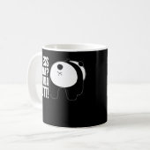 Grappig, raad eens wat Panda Butt. Gezegde Novelty Koffiemok (Voorkant links)