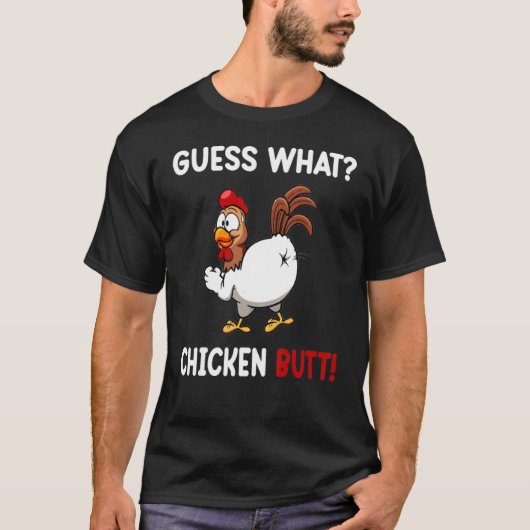 Grappig Raad Wat Kippenkont! T-shirt (Voorkant)