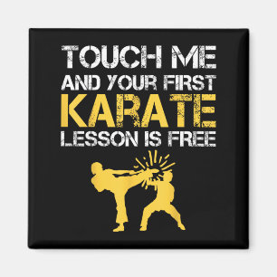 Grappig Raak Me Aan En Je Eerste Karate Les Is Magneet
