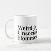 Grappig Raar en Niet-socialised Homeschool Mam of Koffiemok (Links)