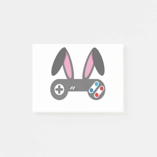 Grappig Rabbit Gaming Remote Easter Day Gift Post-it® Notes (Voorkant)
