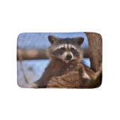 Grappig Raccoon die het uittikt is Tongue Badmat (Voorkant)