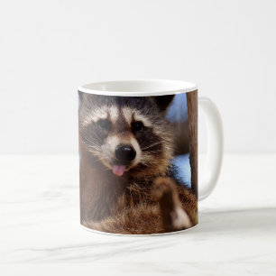 Grappig Raccoon die het uittikt is Tongue Koffiemok