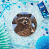 Grappig Raccoon die het uittikt is Tongue Papieren Bordje (Feest)