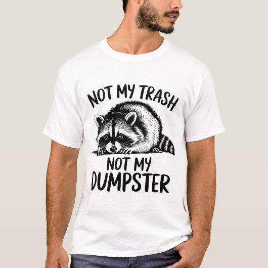 Grappig Raccoon Meme Shirt Design (Voorkant)