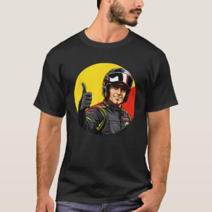 Grappig race Man met Duimen omhoog Kostuum T-shirt