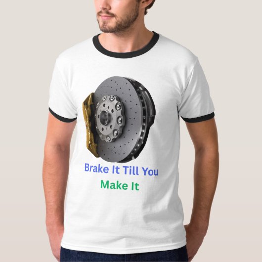 Grappig raceauto Mannen T-shirt (Voorkant)