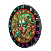 Grappig Rainbow Clown Dartbord met Ballonnen (Voorkant Rechts)