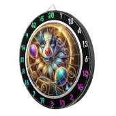 Grappig Rainbow Clown Dartbord met Ballonnen (Voorkant Rechts)