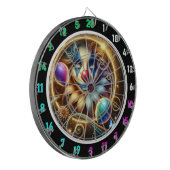 Grappig Rainbow Clown Dartbord met Ballonnen (Voorkant Links)