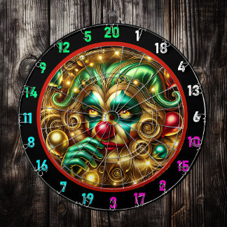 Grappig Rainbow Clown Dartbord met Ballonnen
